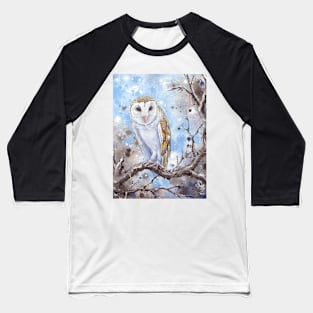 "Twinkle"  (Barn Owl) Baseball T-Shirt